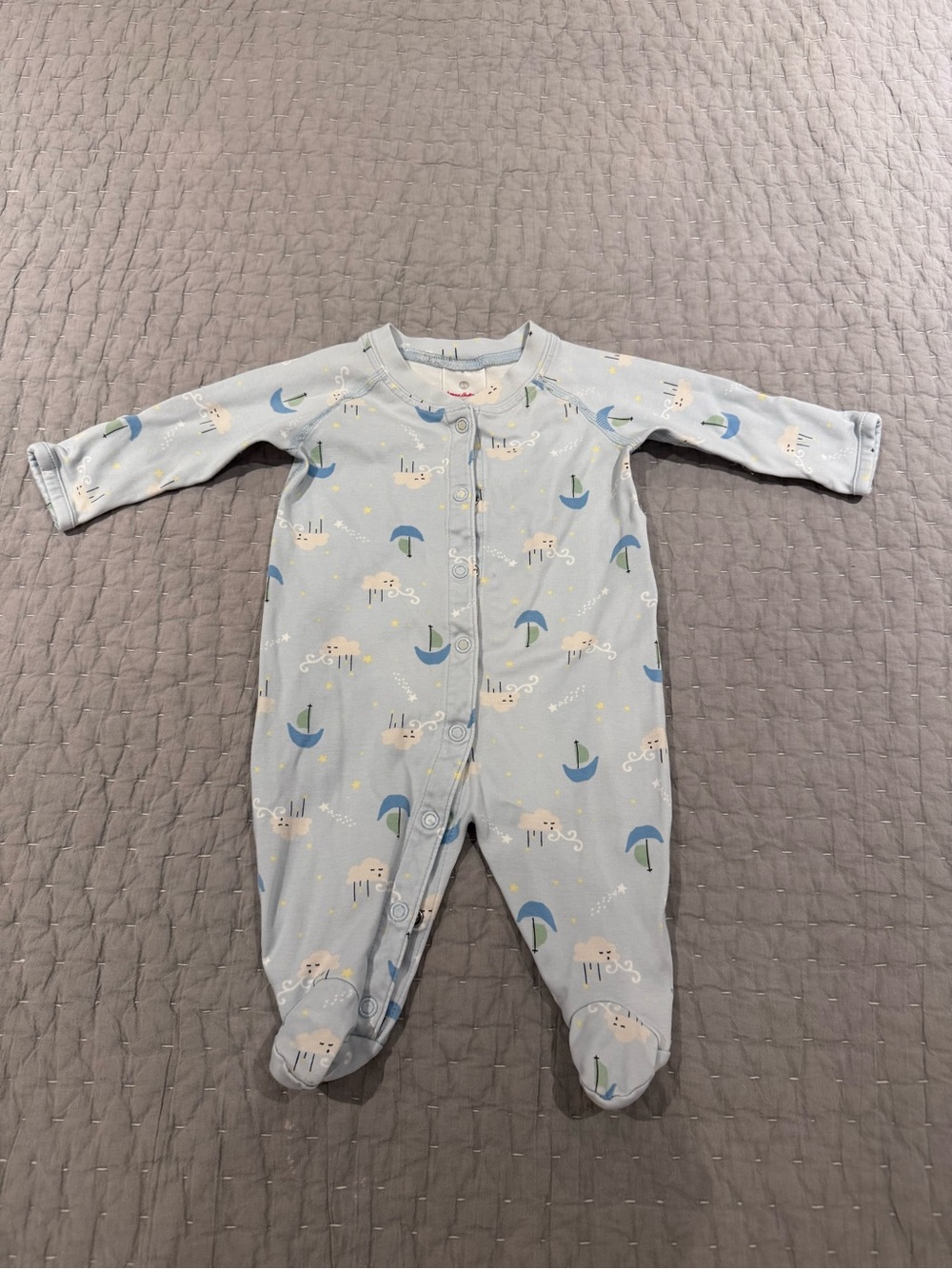 Hanna Andersson Little Sleepers with Feet in Organic Pima Cotton, size 50cm
